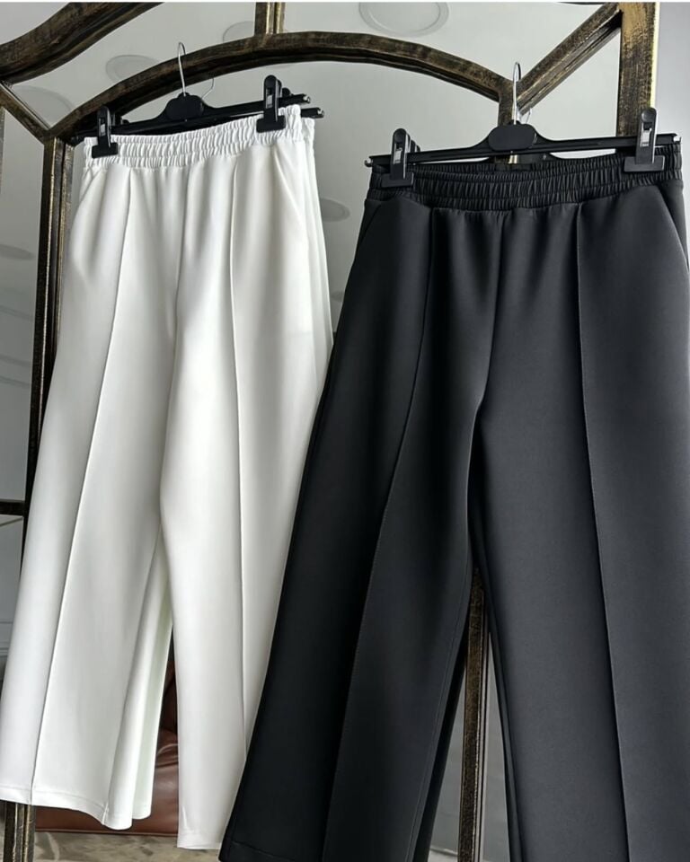 Bilek boy çimalı scuba pantolon